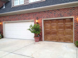 faux wood door